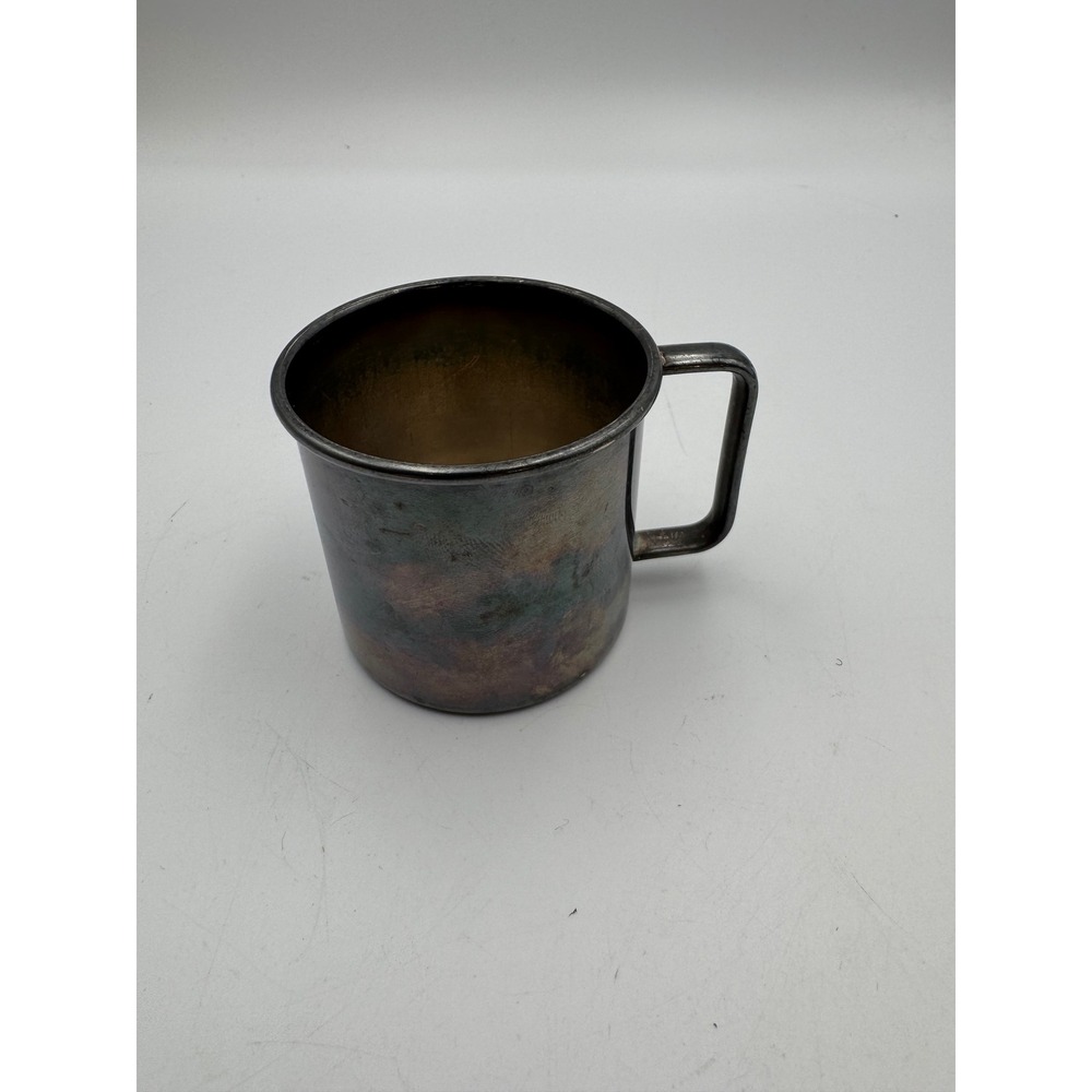 Vintage FB Rogers Silver Co 1883 EPNS Silver Plated Cup Mug 74300 Patina